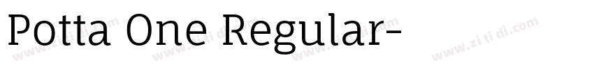 Potta One Regular字体转换 Potta One Regular字体转换